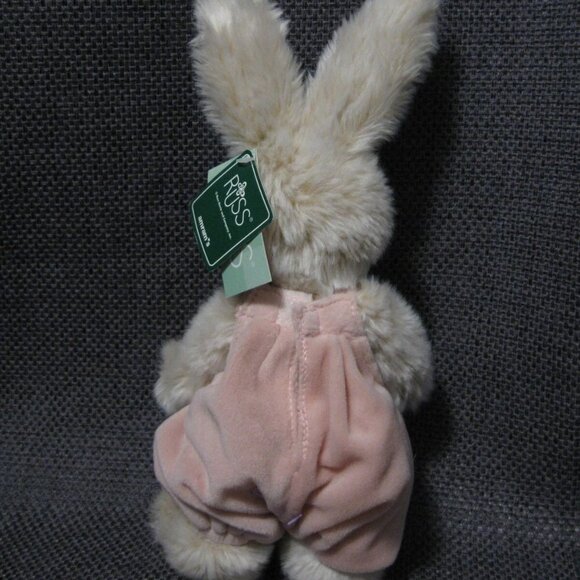 RUSS BERRIE BOOMER Bunny rabbit stuffed animal plush Toy fully jointed Ear Tag - Picture 4 of 6